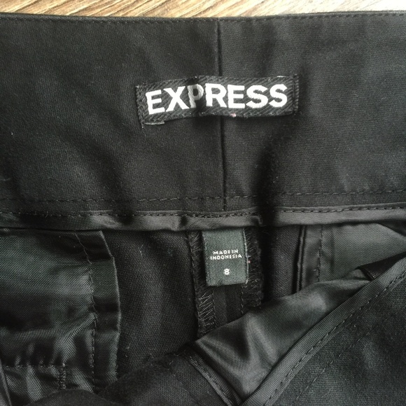 Express Cuffed Leg Black Shorts, 8 - Picture 3 of 6